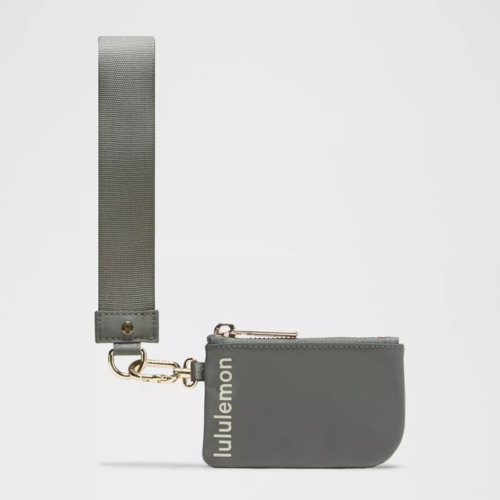 *NWT* LULULEMON Dual Pouch Wristlet, Color - Grey Sage/Light Ivory - Picture 2 of 7